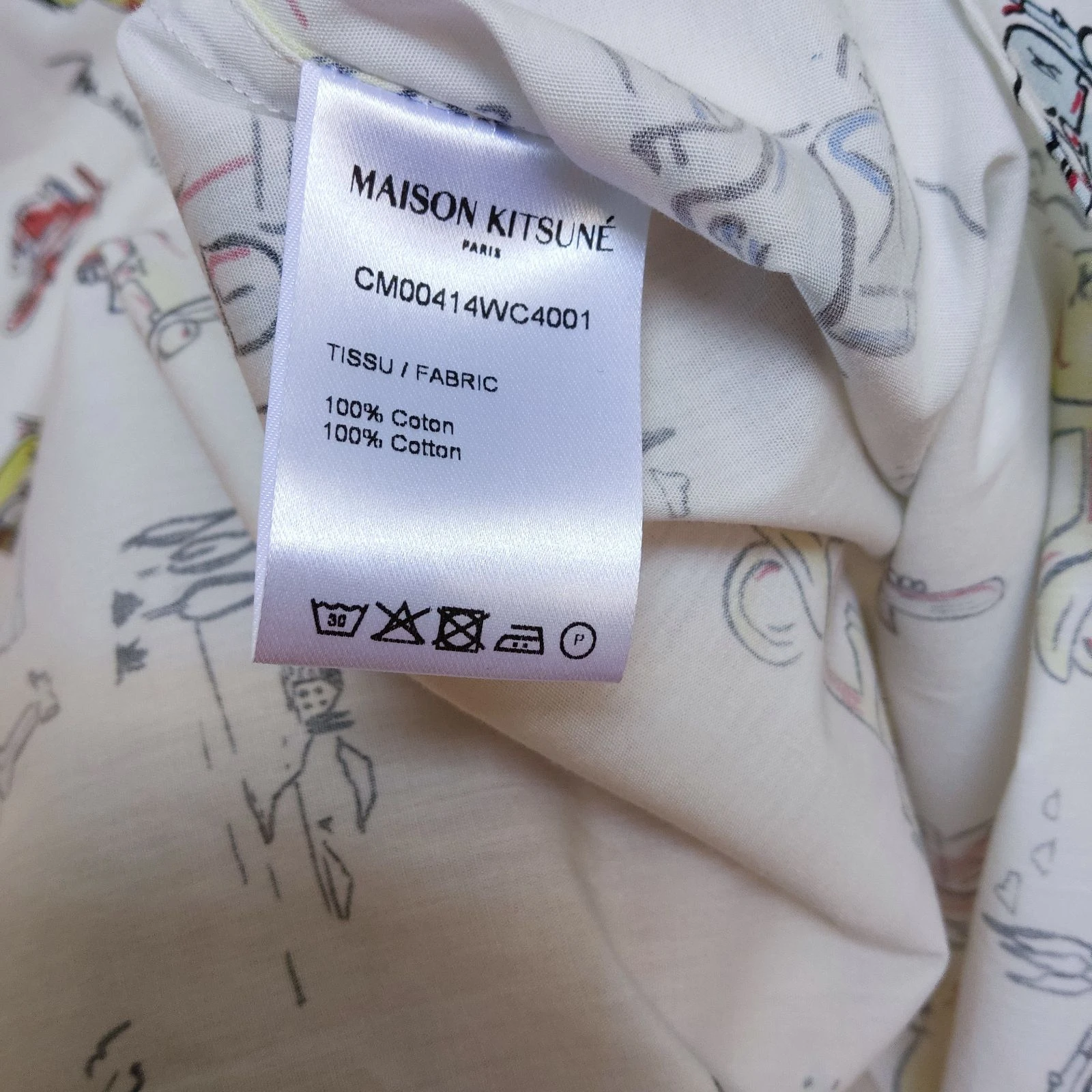 Maison Kitsuné Taille M / 40 Chemise à manches courtes Mup Imprimé multicolore – photo 5